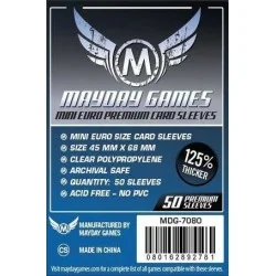 Sleeves Mayday 45x68mm Mini Euro PREMIUM - 50 pièces photo couverture de jeu