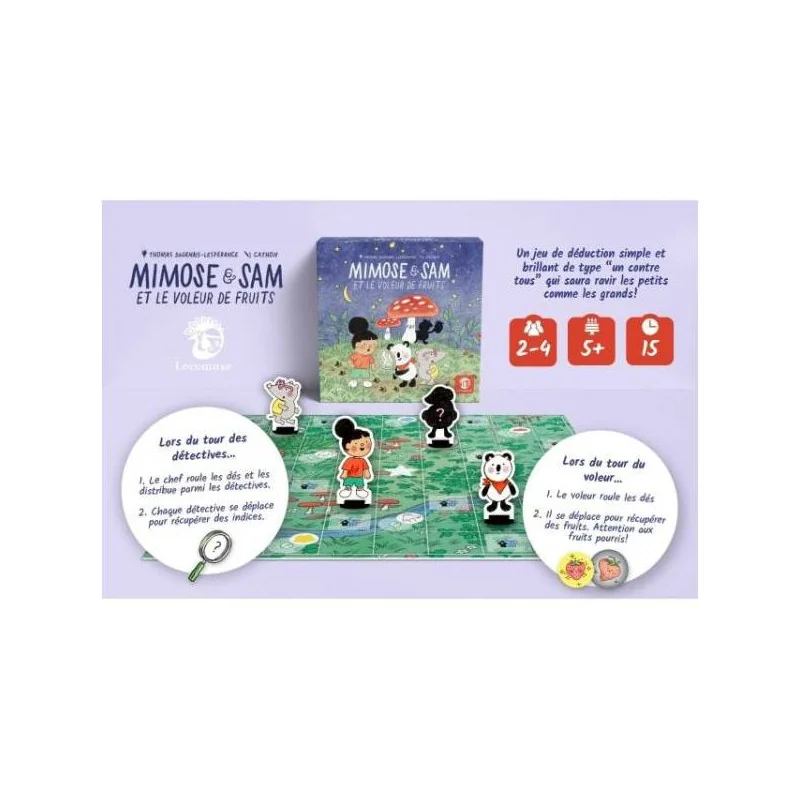 Plateau du jeu Mimose & Sam et le Voleur de Fruits