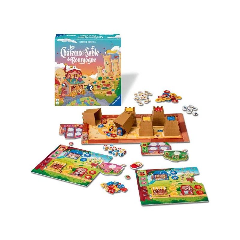 Matériel du jeu Les Châteaux de Sable de Bourgogne