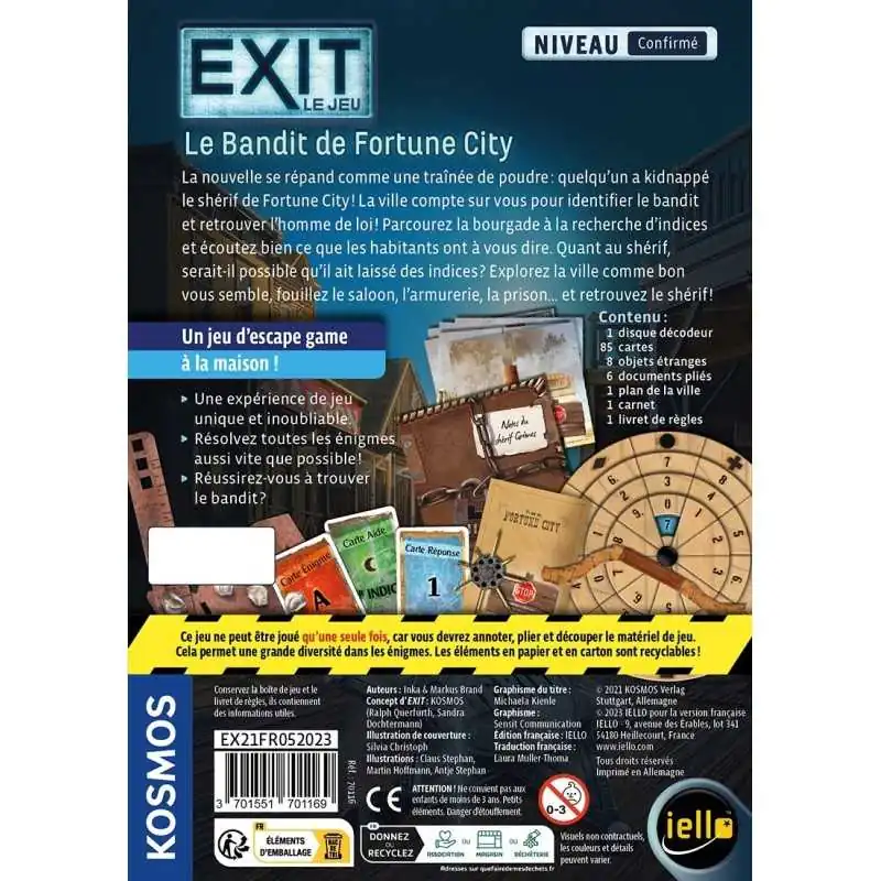 EXIT : Le Bandit de Fortune City (Confirmé) photo 3
