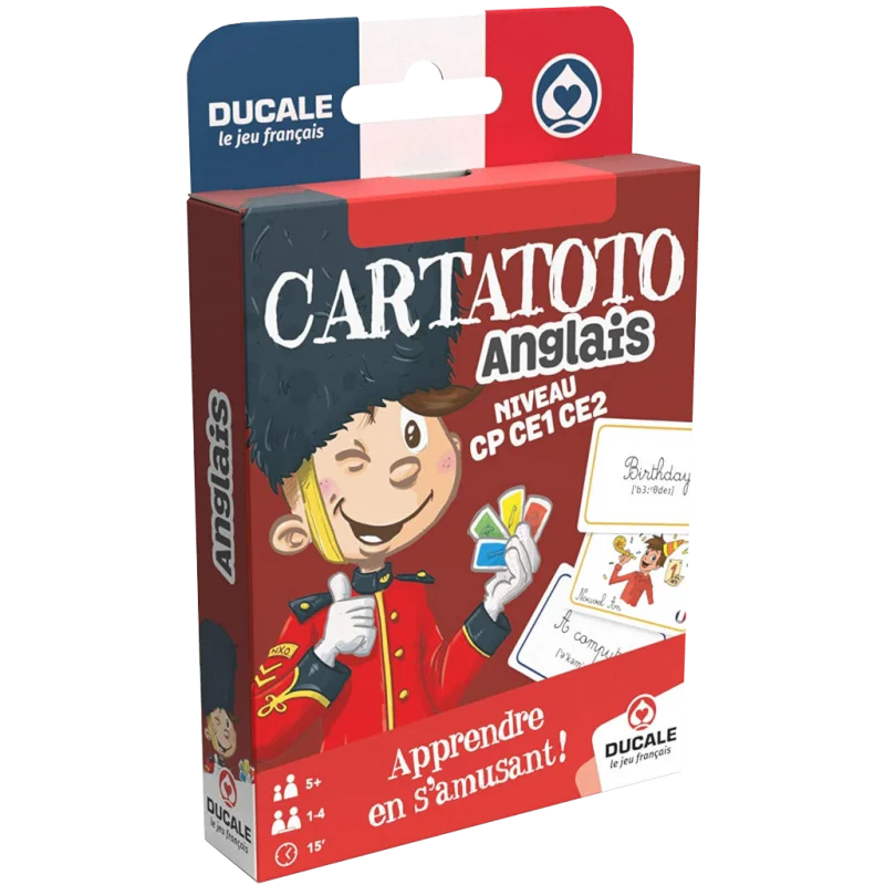 Ducale - Cartatoto Anglais - éco format photo couverture de jeu