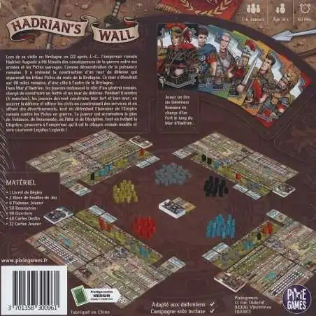 Mur d'Hadrien (Éd. 2023) + Sachet Meeples ROUGES supplémentaires (offerts )+ Cartes Promo "Acteur" KS 2023 (offertes) photo 3