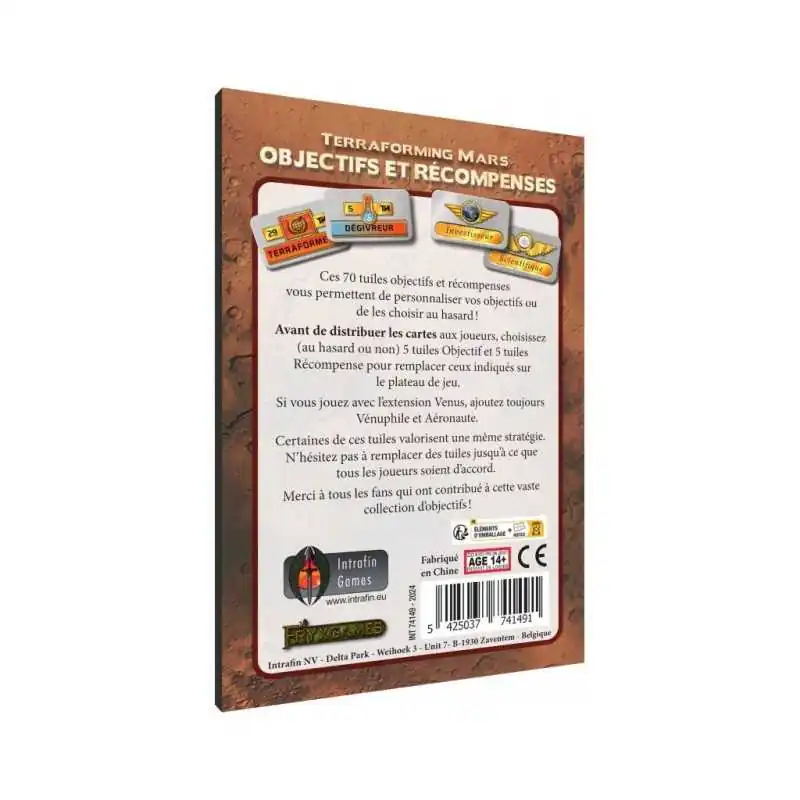 Terraforming Mars : Objectifs et Récompenses - Extension photo couverture de jeu