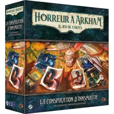 Horreur à Arkham JCE : La Conspiration d’Innsmouth - Extension Investigateurs photo couverture de jeu