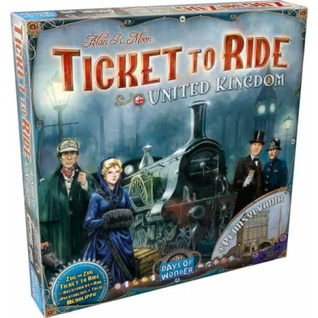 Les Aventuriers du Rail : UK / Pennsylvanie - Extension photo couverture de jeu