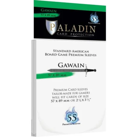 Paladin - Sleeves Premium Gawain x55 - Standard American - 57 x 89 mm photo couverture de jeu