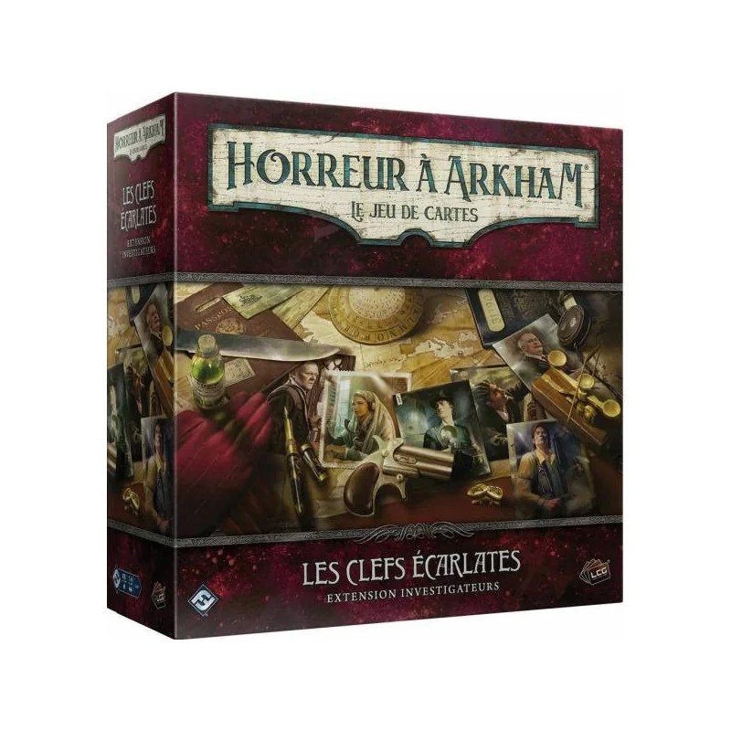 Horreur à Arkham JCE : Les Clefs Écarlates - Extension Investigateurs photo couverture de jeu