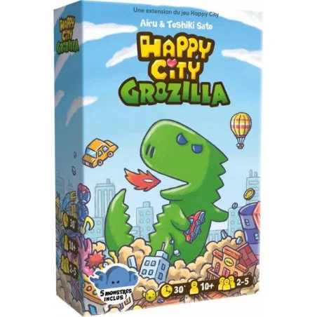 Happy City : Grozilla - Extension photo couverture de jeu